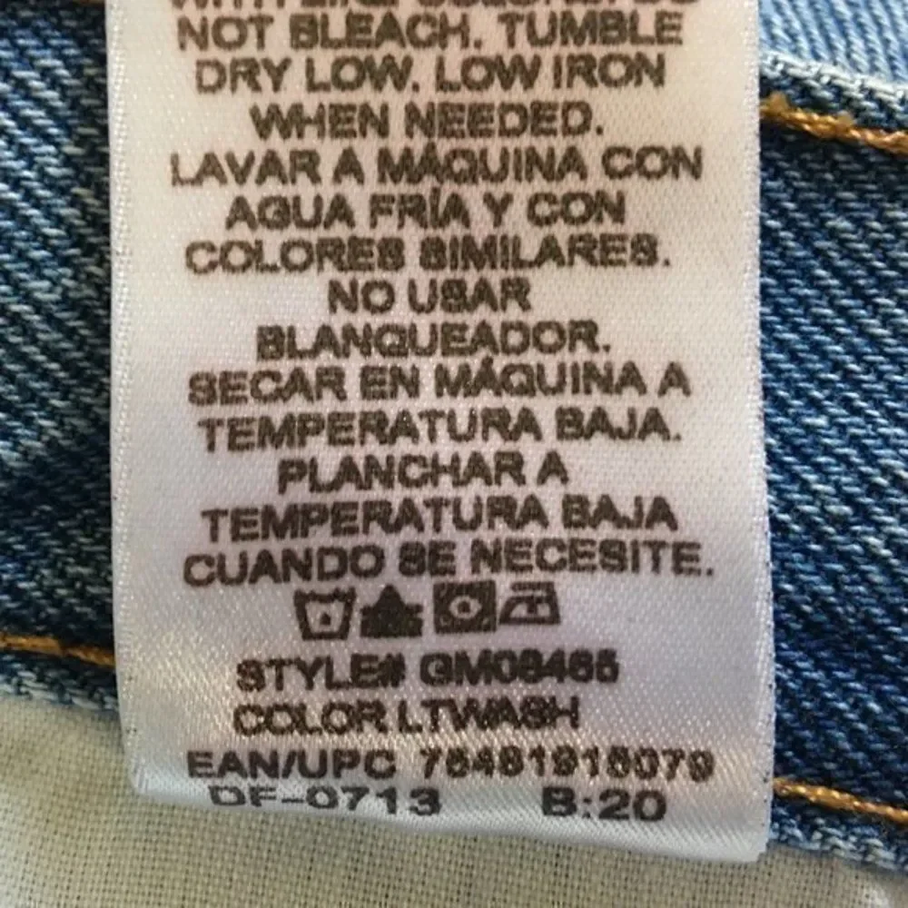 George Distressed Jeans Rigid Denim 100% Cotton Men’s Size 30 Measures 30x27